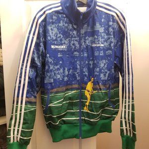 VINTAGE ADIDAS TRACK JACKET STRIPE BUNGERT RETRO